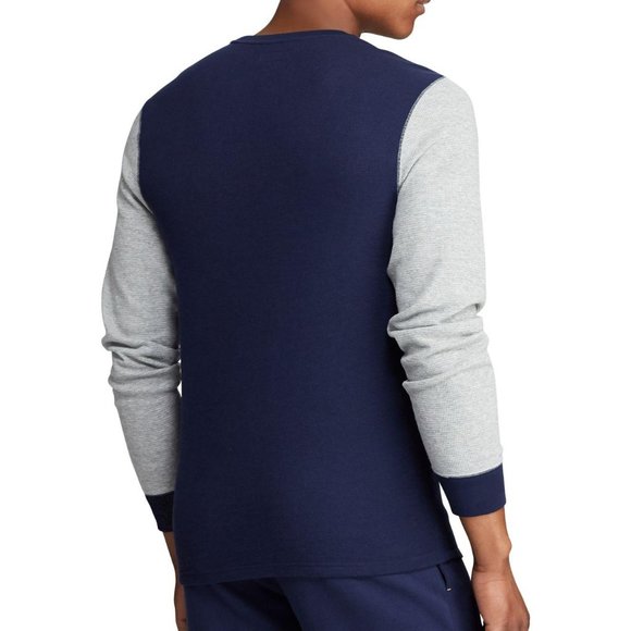 Polo Ralph Lauren Men’s Cotton Logo Crest Waffle Pajama Shirt - Picture 2 of 2